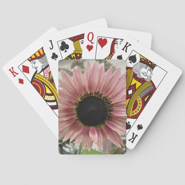 Baraja De Cartas Girasol rosa pálido (Reverso)