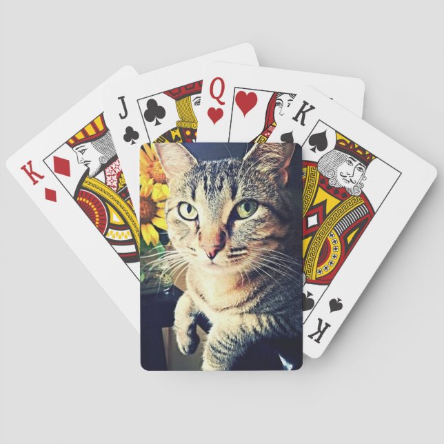 Baraja De Cartas "Girasol" verde (Reverso)