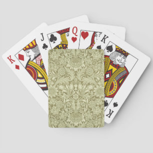 Baraja De Cartas Girasol William Morris Vintage Damask Oliva