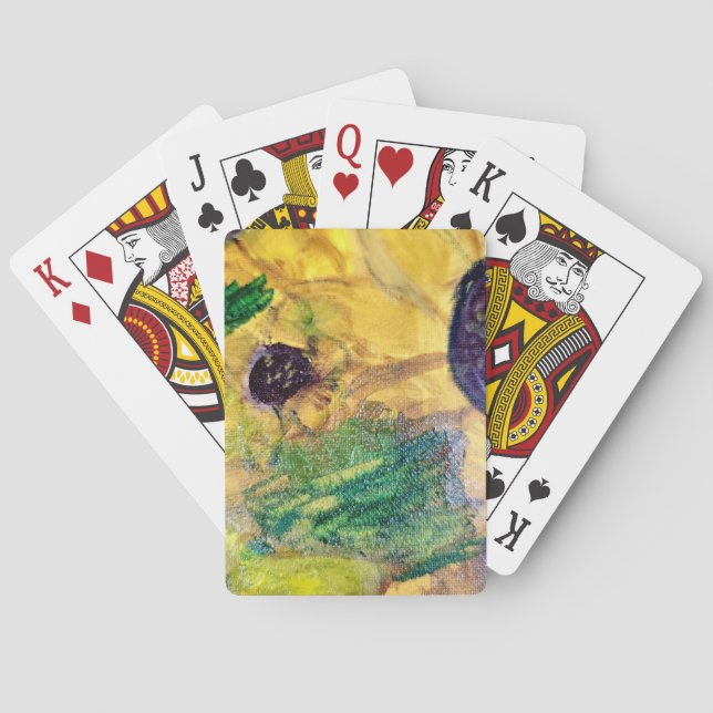 Baraja De Cartas Girasoles (Reverso)