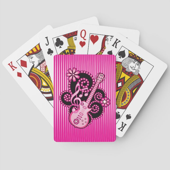 Baraja De Cartas Girlie Guitar (Reverso)