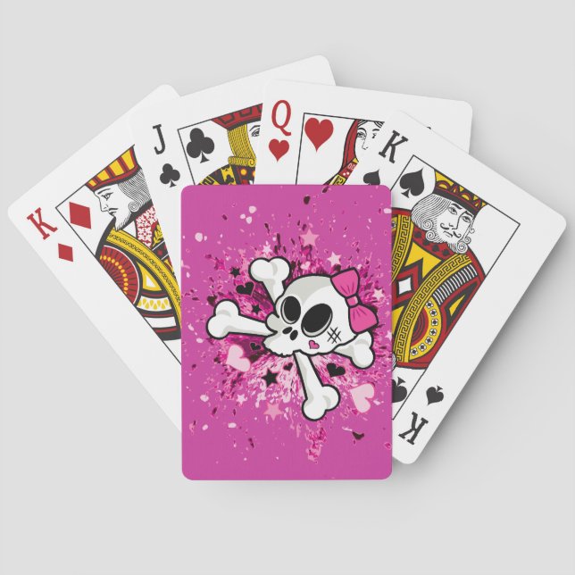 Baraja De Cartas Girlie Skull (Reverso)