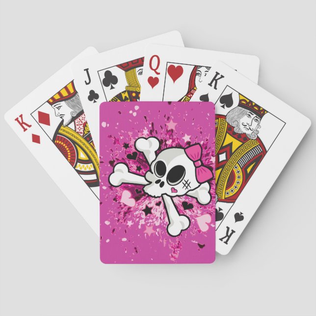 Baraja De Cartas Girlie Skull (Reverso)