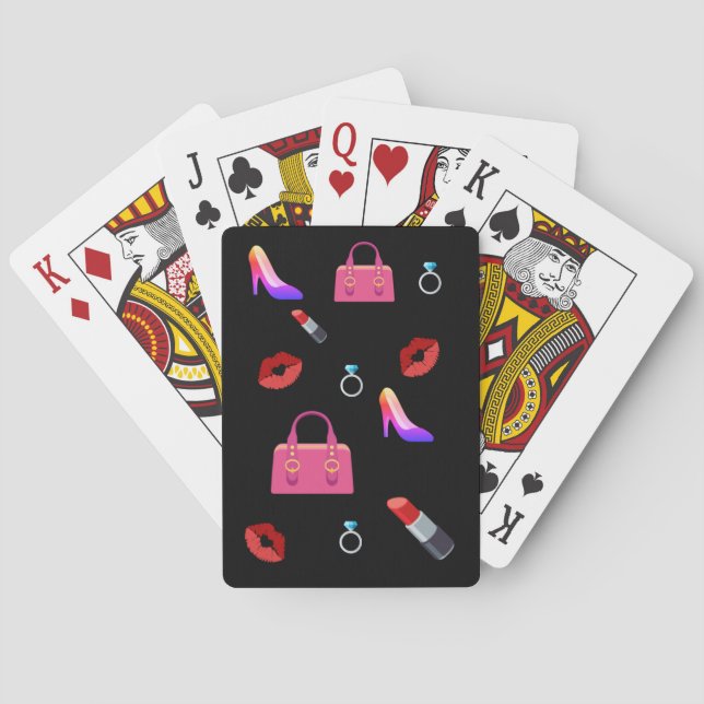 Baraja De Cartas Girly Emoji (Reverso)
