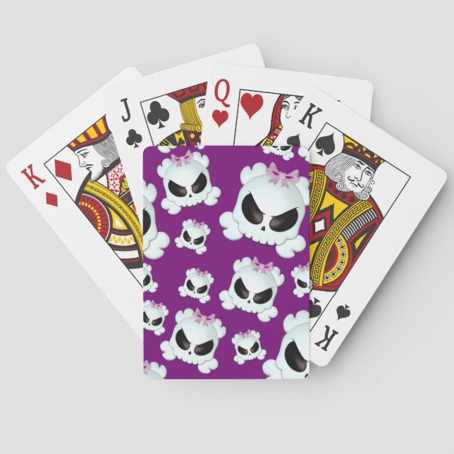 Baraja De Cartas Girly Skullz (Reverso)