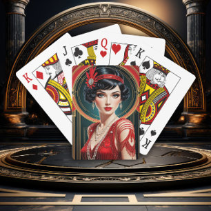 Baraja De Cartas Glamour de Gatsby Dorado