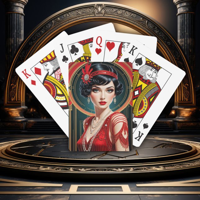 Baraja De Cartas Glamour de Gatsby Dorado (Subido por el creador)