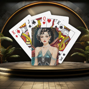 Baraja De Cartas Glamour de Gatsby Dorado