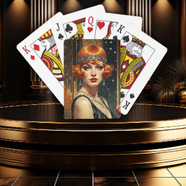 Baraja De Cartas Glamour de Gatsby Dorado