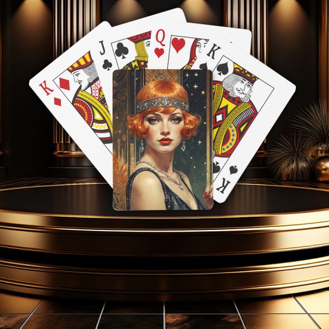 Baraja De Cartas Glamour de Gatsby Dorado (Subido por el creador)
