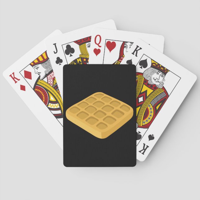 Baraja De Cartas Glitch Food waffles (Reverso)