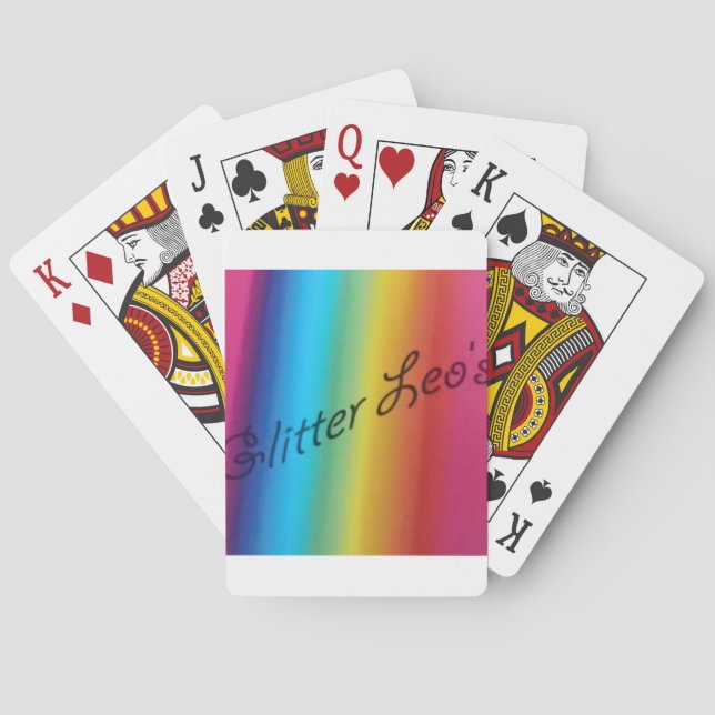 Baraja De Cartas Glitter Leo's (Reverso)