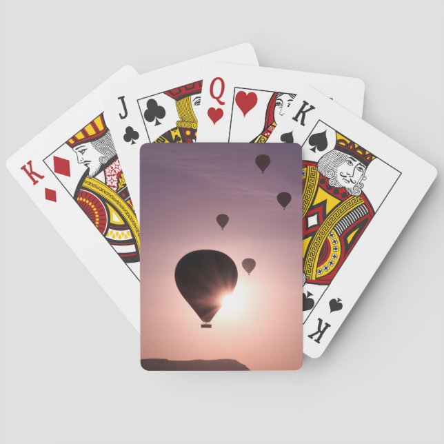 Baraja De Cartas Globo de aire caliente en Goreme (Reverso)