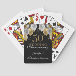 Baraja De Cartas Globos para el 50º Aniversario de Boda