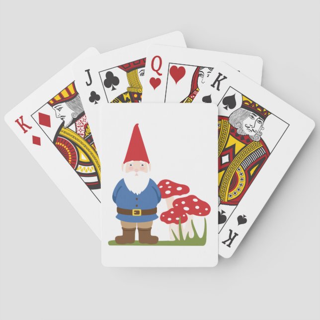 Baraja De Cartas Gnome de jardín (Reverso)