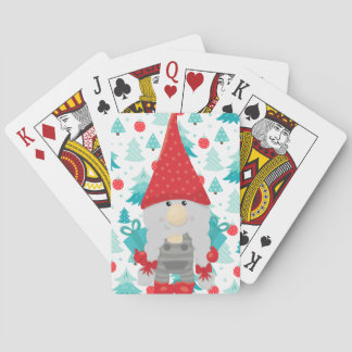 Baraja De Cartas Gnome festivo con regalos