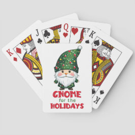 Baraja De Cartas Gnome Para Los Navidades Funny Y Adorable De Las V