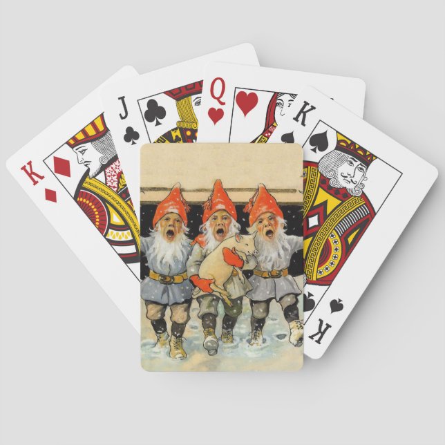 Baraja De Cartas “Gnomos cantores” de Jenny Nystrom (Reverso)