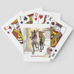 Baraja De Cartas Gnu Edad Hipsters Divertido