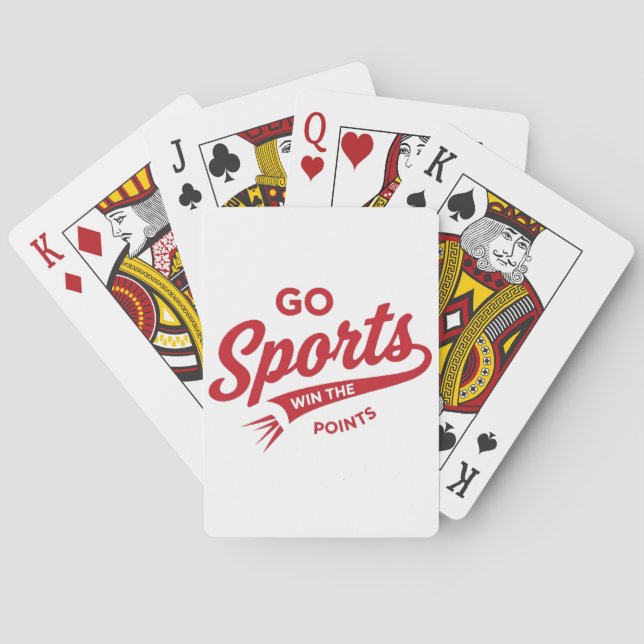 Baraja De Cartas Go Sports Win the Points (Reverso)