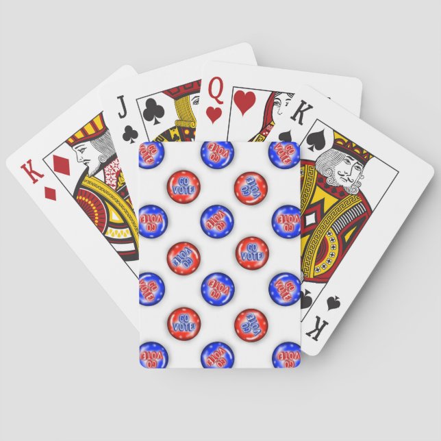 Baraja De Cartas Go Vote Pins Playing Cards (Reverso)