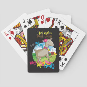 Baraja De Cartas GOAT   Sólo quiere beber café con cabras