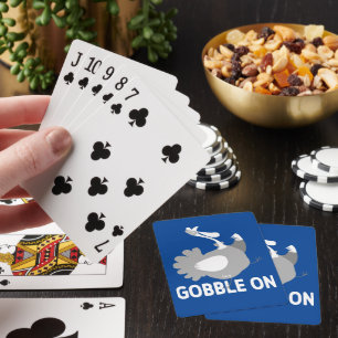 Baraja De Cartas GOBBLE ON divertido acción de gracias
