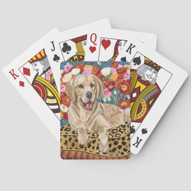 Baraja De Cartas Golden Boy Retriever (Reverso)