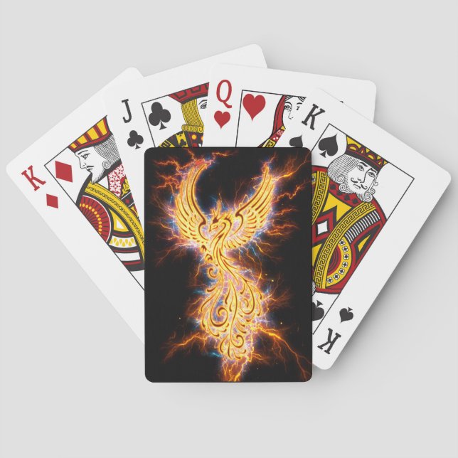 Baraja De Cartas Golden Fenix (Reverso)