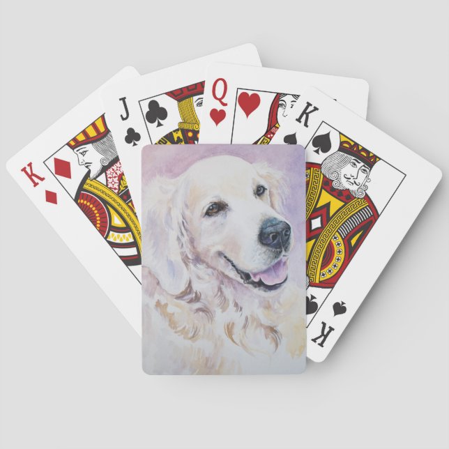 Baraja De Cartas Golden retriever (Reverso)