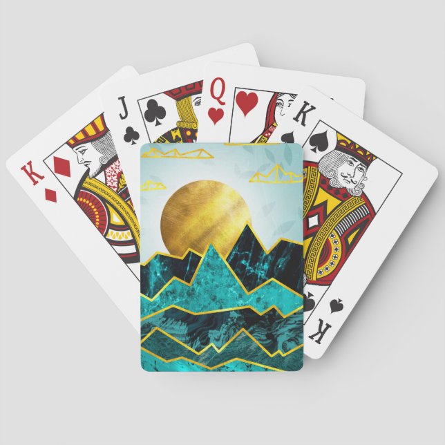 Baraja De Cartas Golden Sunset (Reverso)