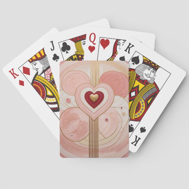 Baraja De Cartas Golden Valentine (Reverso)