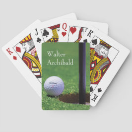 Baraja De Cartas Golf Ball casi hole-in-one Personalize