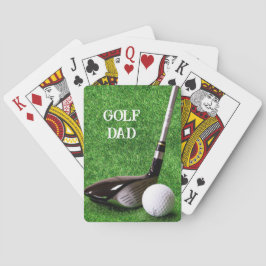 Baraja De Cartas Golf Dad - Driver y Pelota en Césped personalizabl