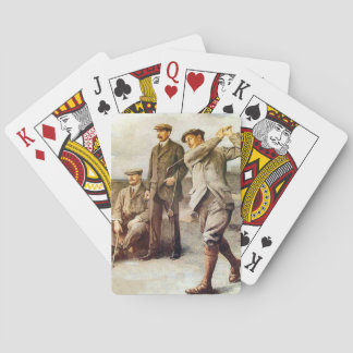 Baraja De Cartas Golf del vintage