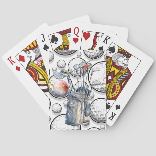 Baraja De Cartas Golf deportivo (Reverso)