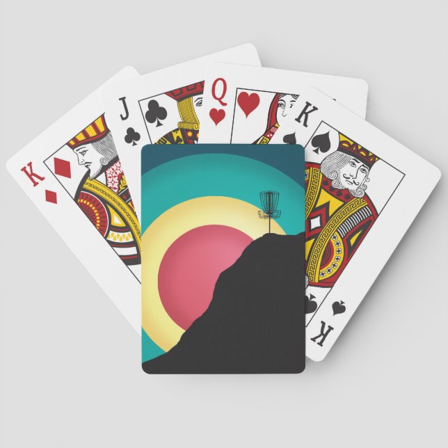 Baraja De Cartas Golf en disco extremo (Reverso)