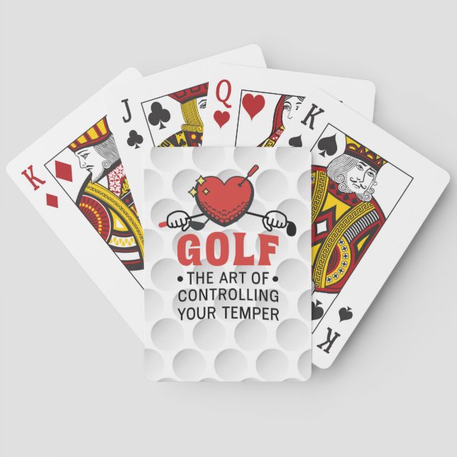 Baraja De Cartas Golf Funny Saying for golfer (Reverso)