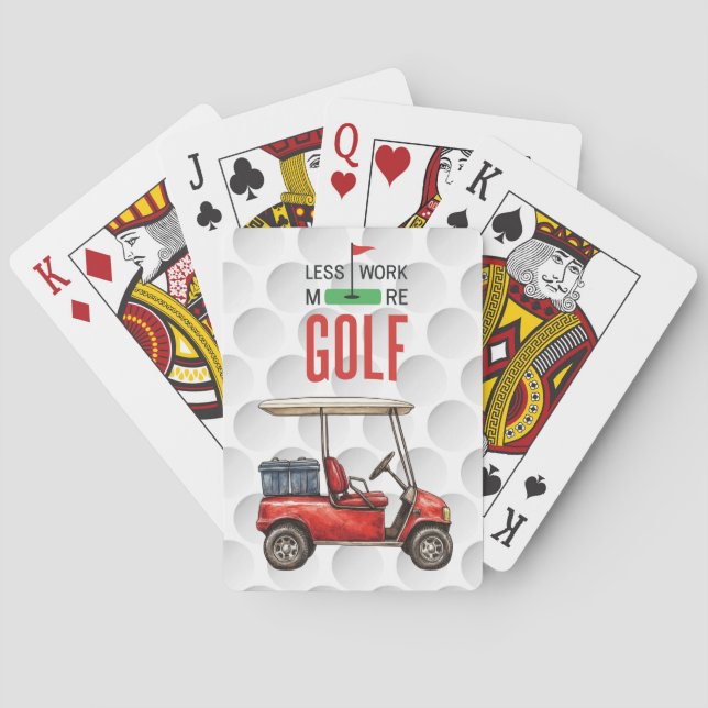 Baraja De Cartas Golf Funny Saying golfing for golfer  (Reverso)