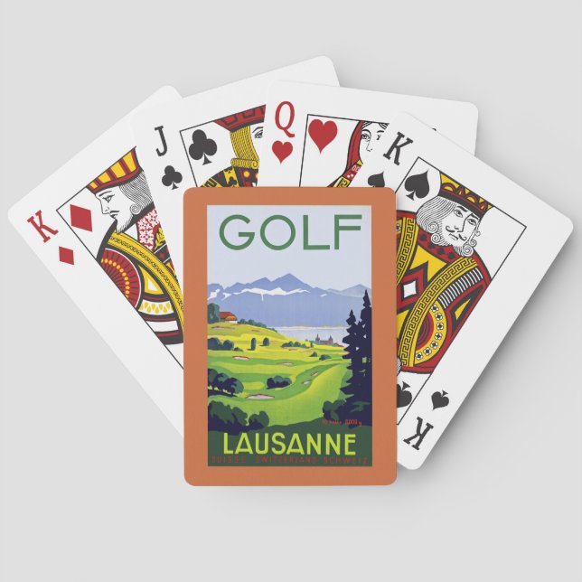 Baraja De Cartas Golf ~ Lausanne (Reverso)