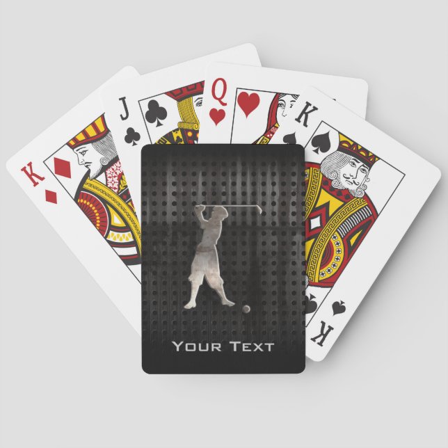 Baraja De Cartas Golfer de época; Guay (Reverso)