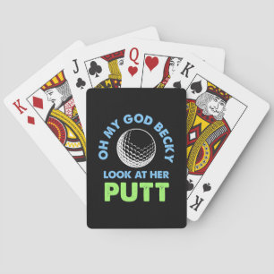 Baraja De Cartas Golfer Oh Dios mío