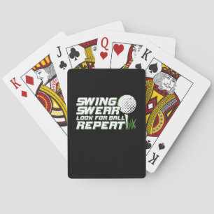 Baraja De Cartas Golfer Swing Sweet Look For Ball