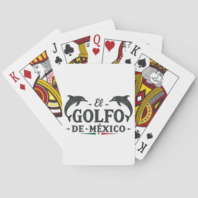 Baraja De Cartas Golfo Americano de México (Reverso)