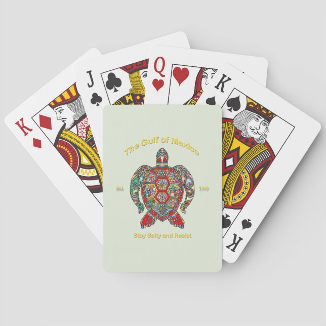 Baraja De Cartas Golfo de México (Reverso)