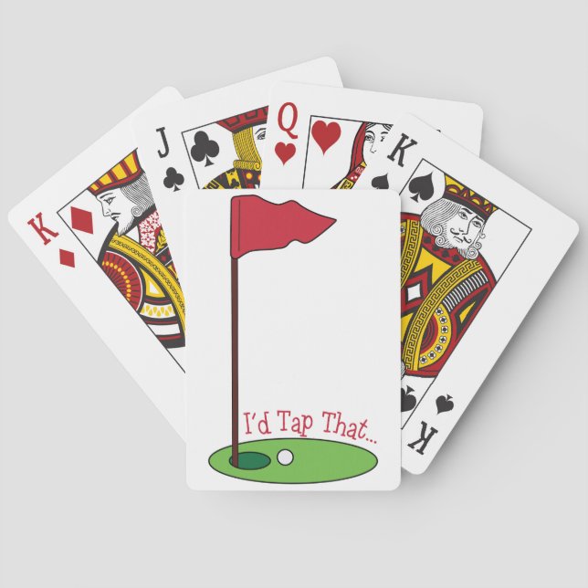 Baraja De Cartas Golpecito del golf (Reverso)