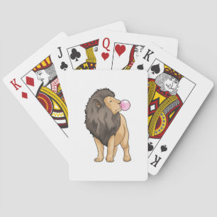Baraja De Cartas Goma de mascar león