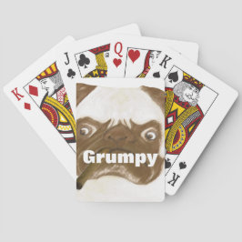 Baraja De Cartas Goma grumpy personalizada con cigarro