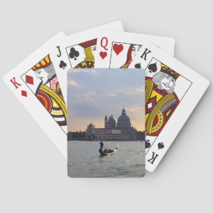 Baraja De Cartas Góndola veneciana al atardecer - Italia