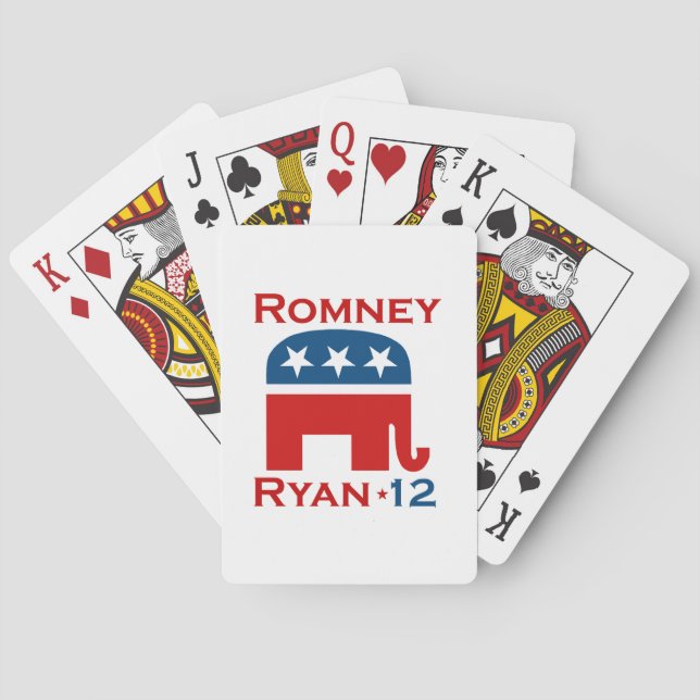 BARAJA DE CARTAS GOP DE ROMNEY RYAN 2012 (Reverso)